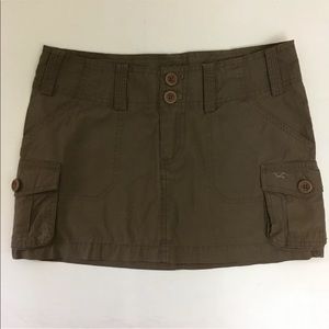 Hollister XS Olive Mini Cargo Skirt